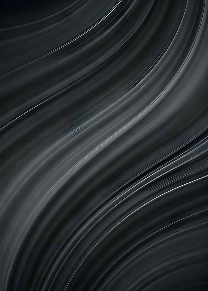 Abstract Dark Grey Flowing Waves