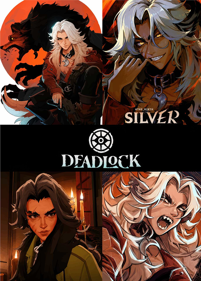 Deadlock Character Art Collage