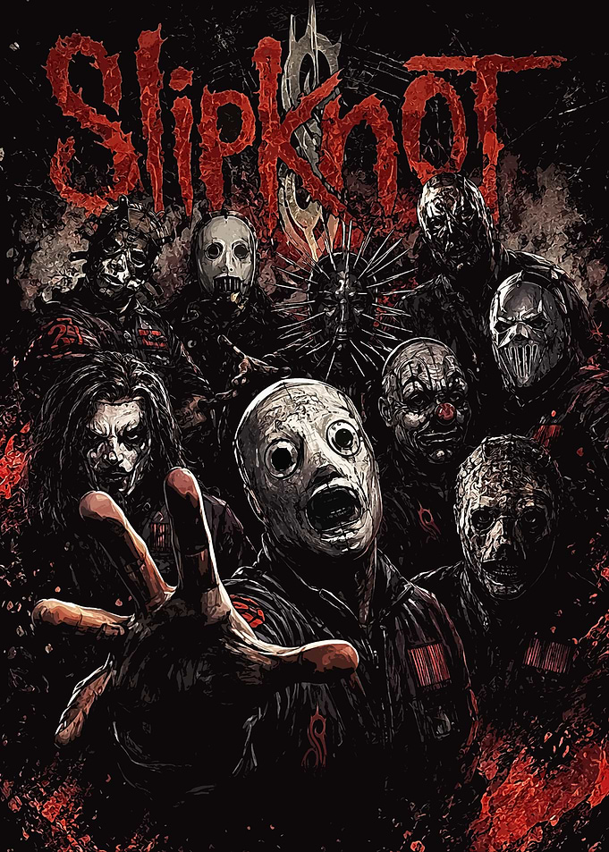 Slipknot Band Members Masked Poster