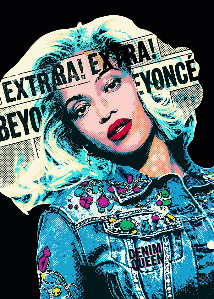 Beyoncé Pop Art Portrait
