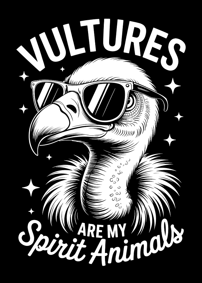 Cool Vulture Spirit Animal Graphic