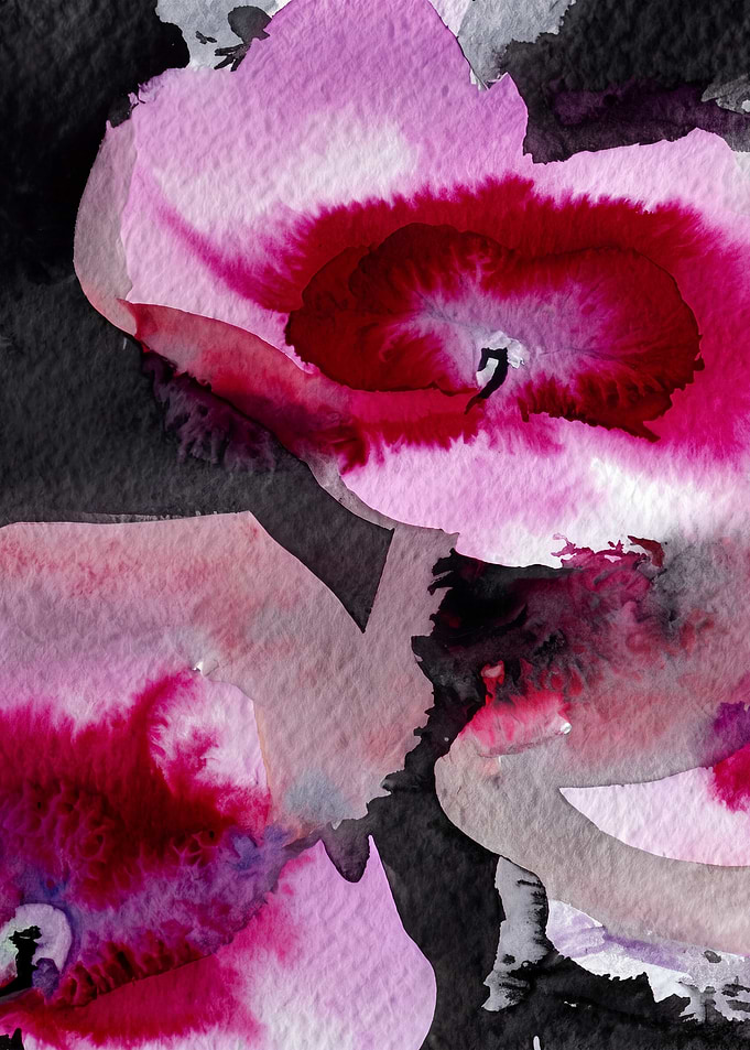 Abstract Watercolor Floral Art