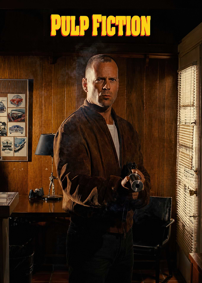 Pulp Fiction Bruce Willis Poster