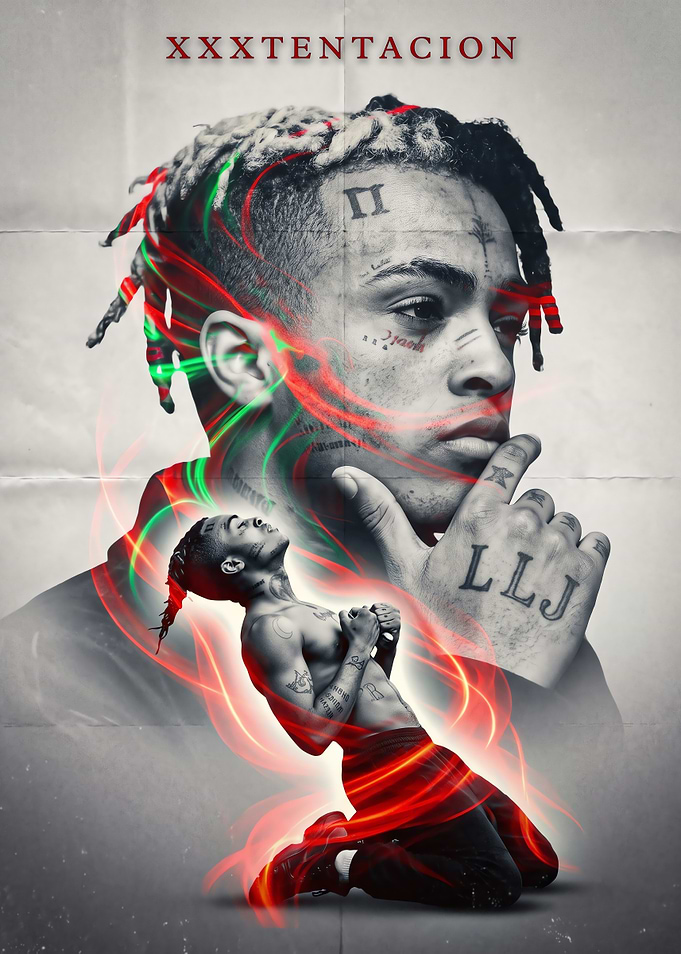 XXXTentacion Artistic Tribute Poster