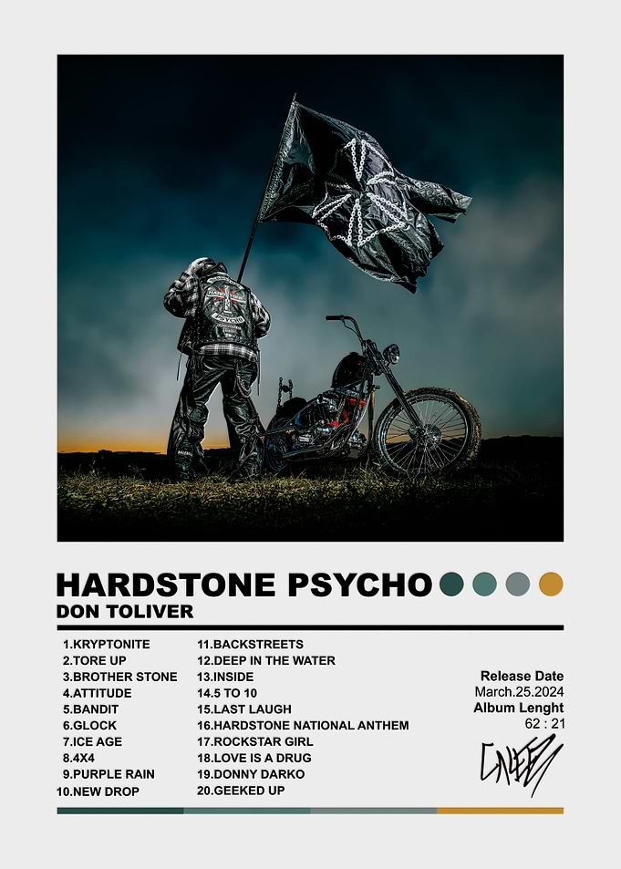 Don Toliver Hardstone Psycho Album Poster