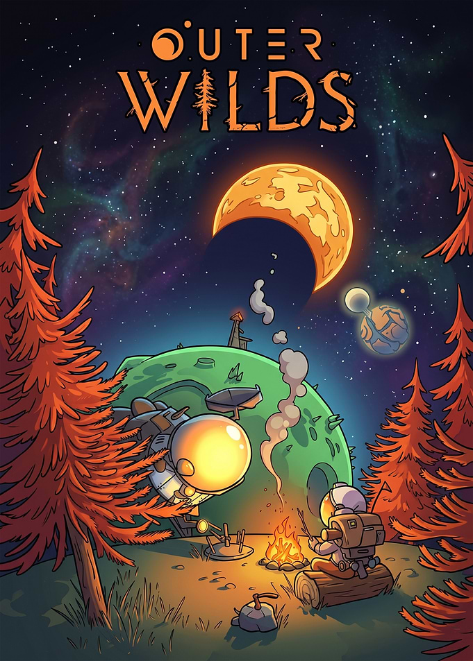 Outer Wilds Space Exploration Game Poster