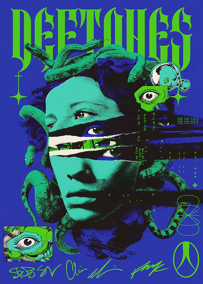 Deftones Medusa Style Band Poster