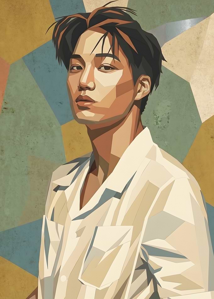 Low Poly Portrait of Kai