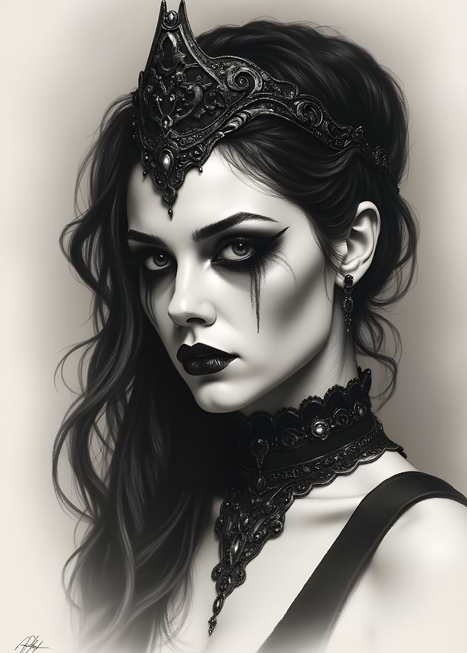 Gothic Queen Portrait