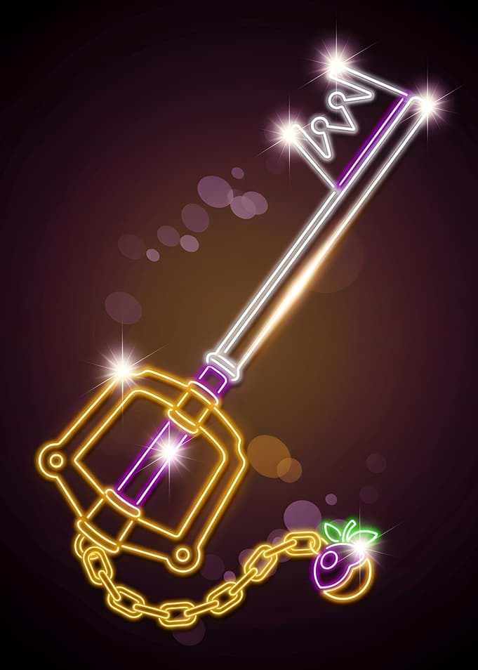 Keyblade Sora Neon Art