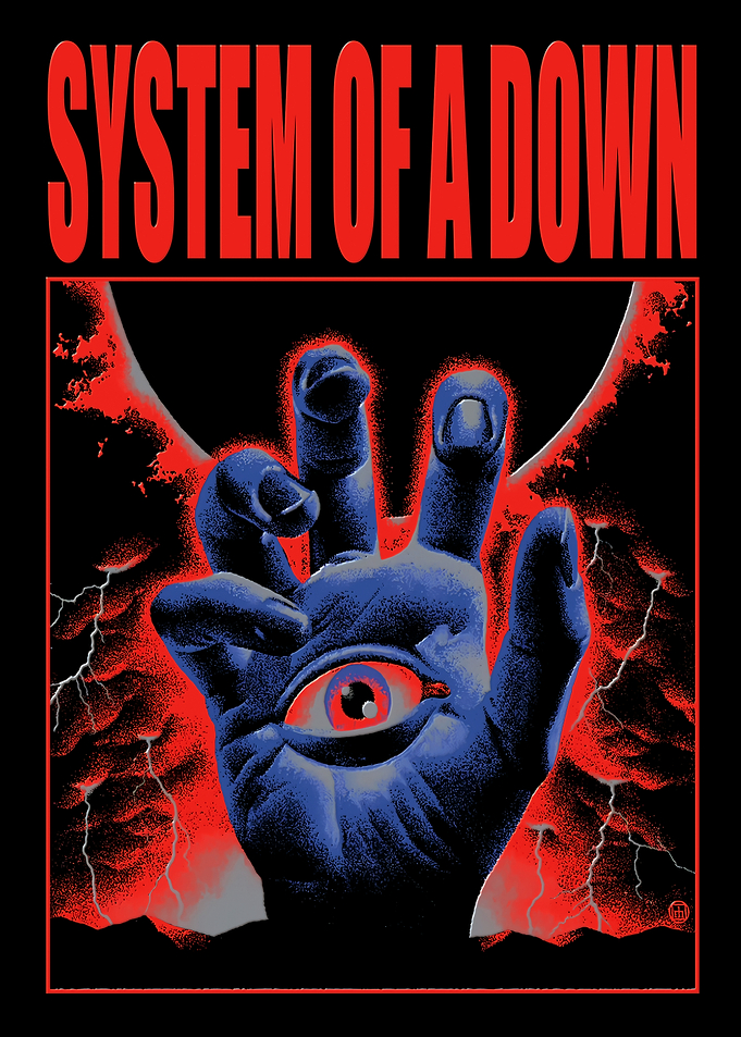 System of a Down Eye Hand Poster