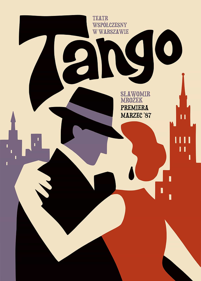 Tango Theater Poster Warsaw 1987
