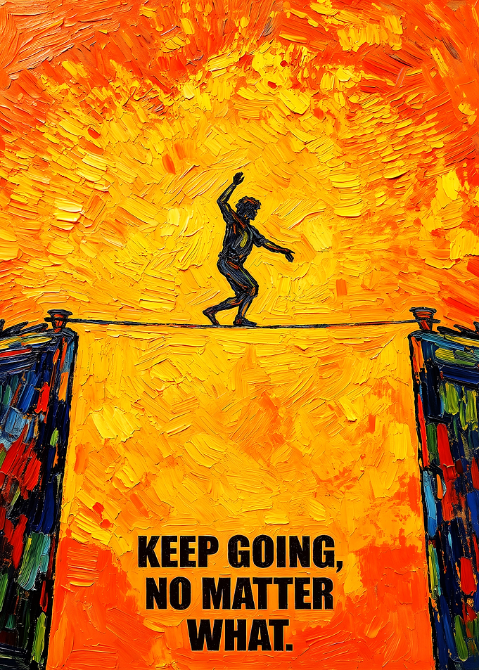 Tightrope Walker Inspirational Art