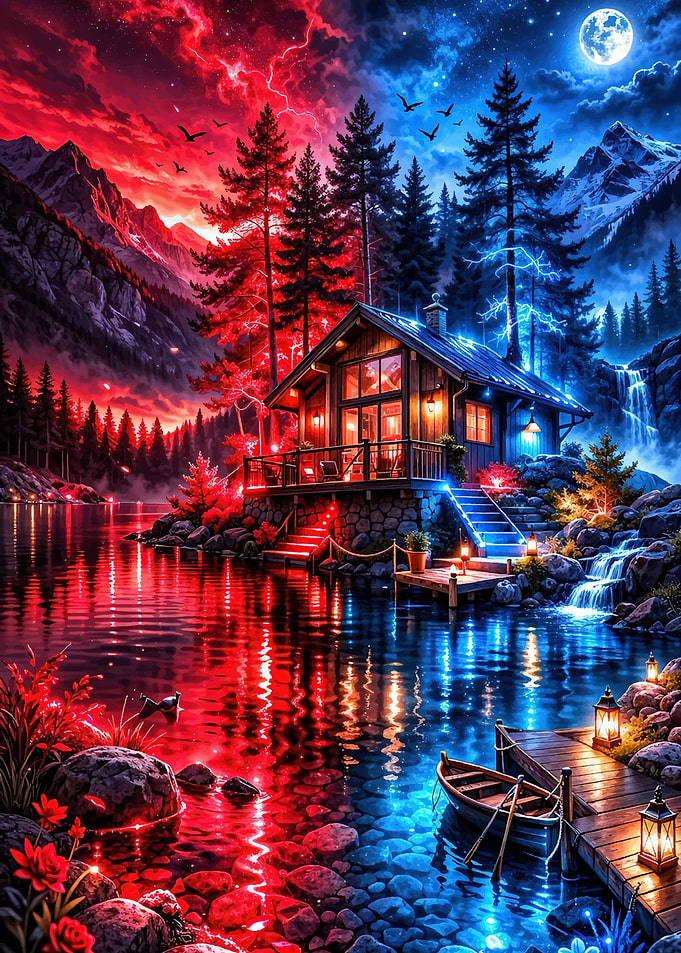 Duality of Fire and Ice Cabin