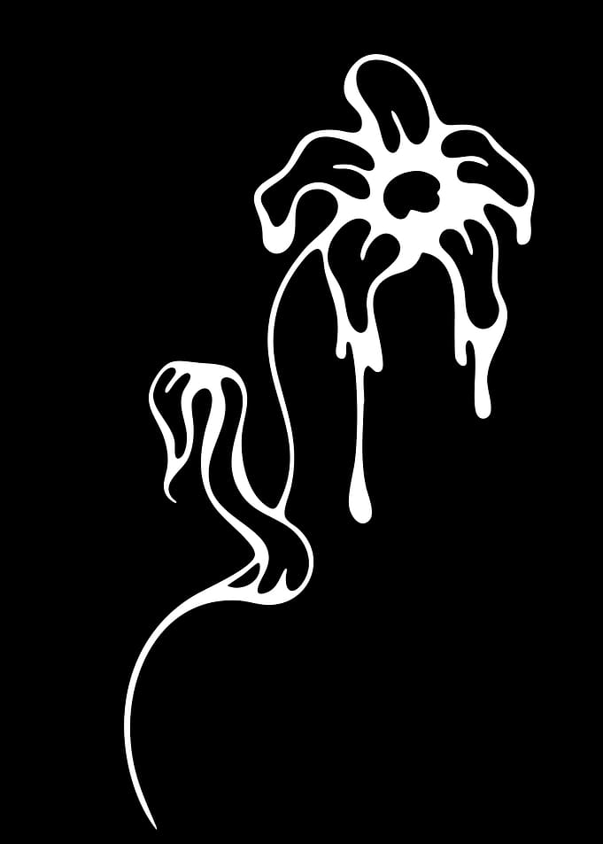 Melting Flower Minimalist Graphic