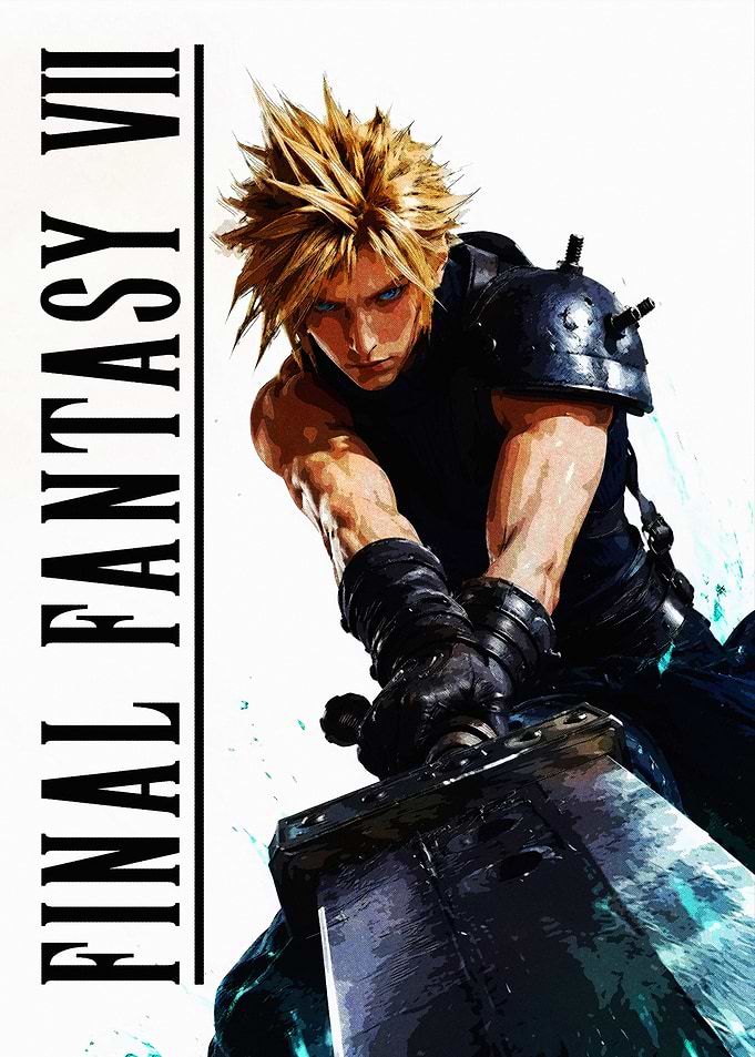 Final Fantasy VII Cloud Strife Poster