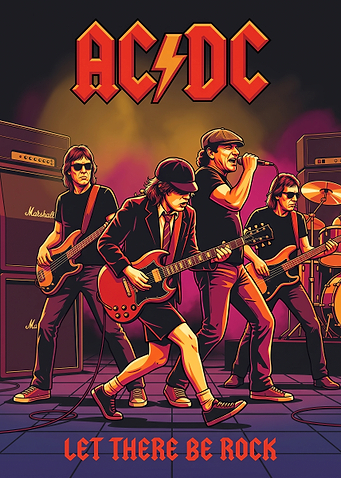 AC/DC Let There Be Rock Poster