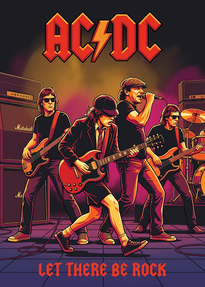 AC/DC Let There Be Rock Poster