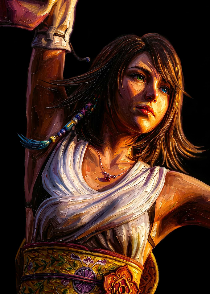 Yuna from Final Fantasy X Portrait