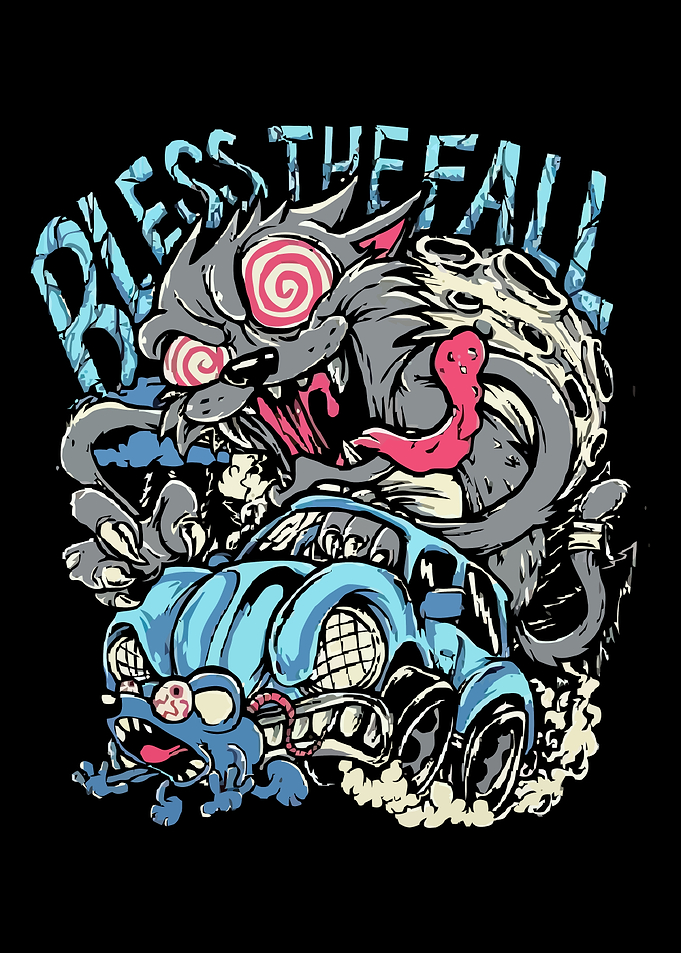 Bless The Fall Cartoon Monster Art
