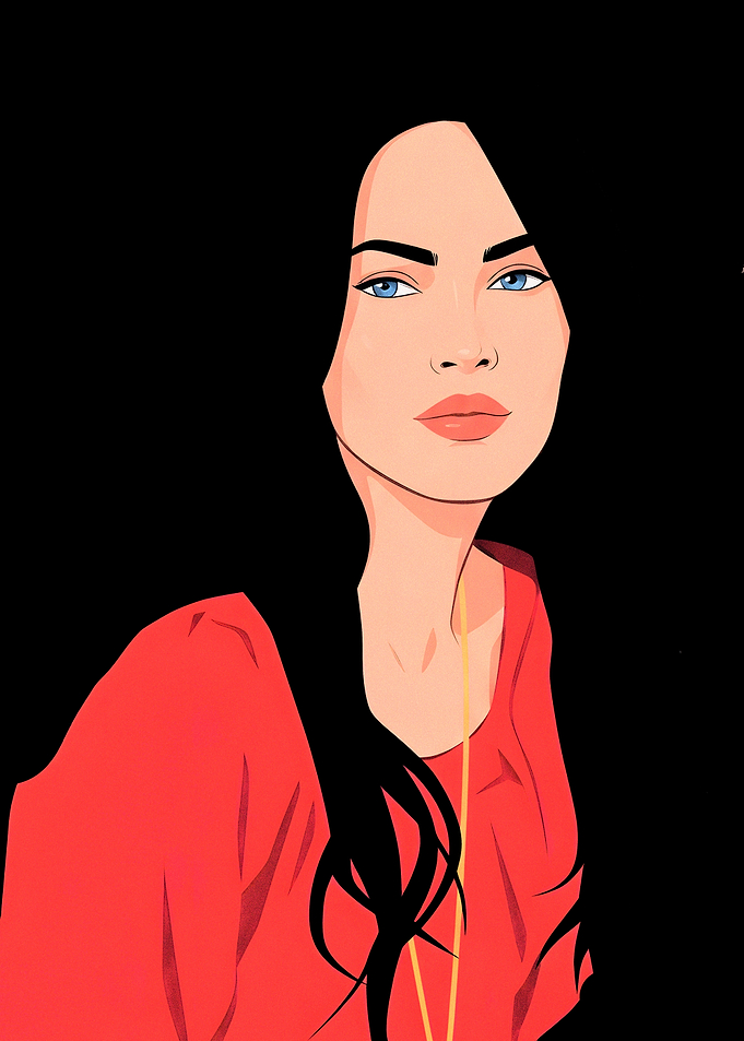 Digital Portrait of Megan Fox