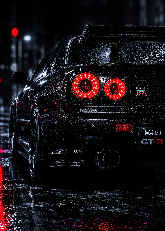 Nissan Skyline GT-R R34 Night Rain