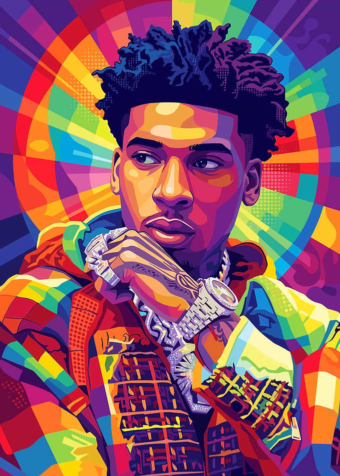 NLE Choppa Pop Art Portrait