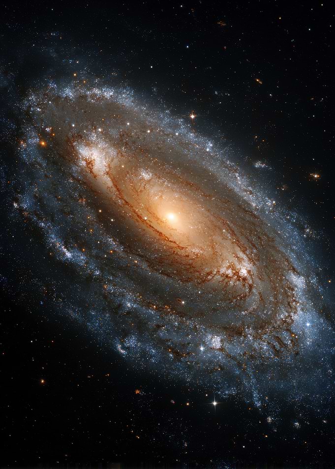 Spiral Galaxy in Deep Space