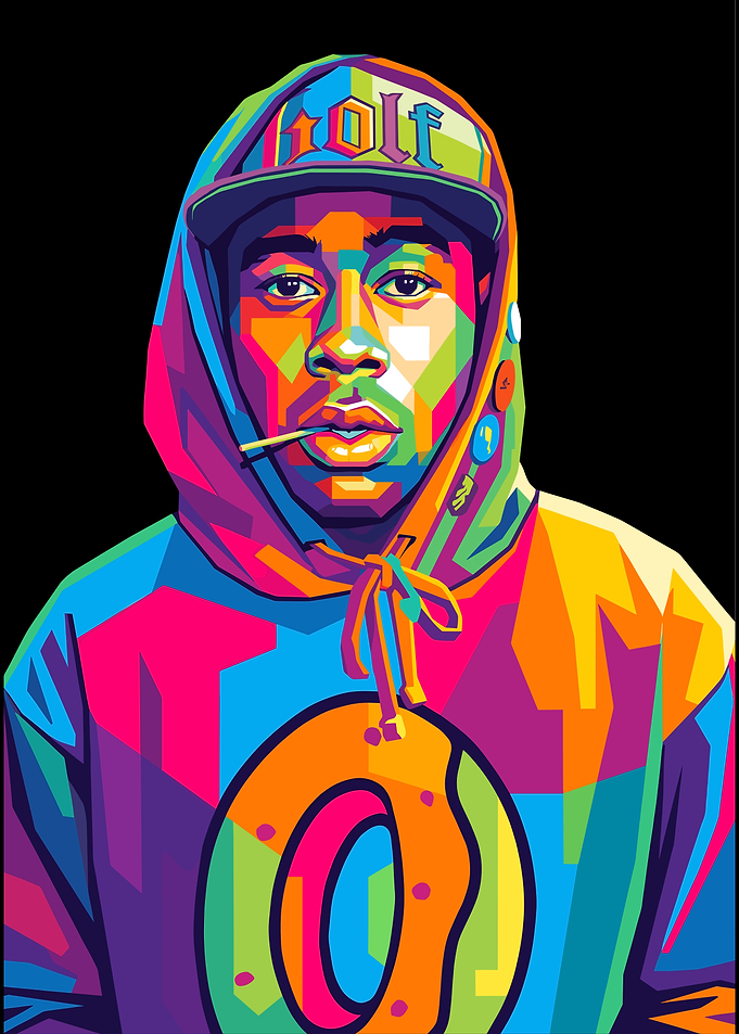 Tyler the Creator Pop Art Portrait