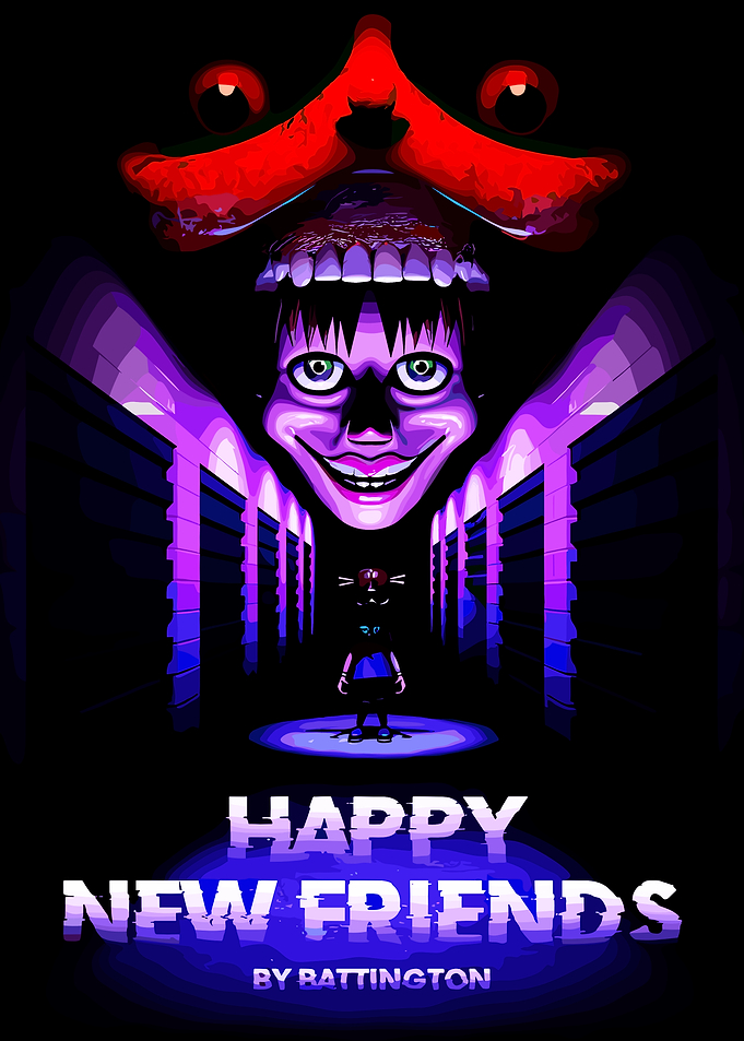 Happy New Friends Battington Horror Poster