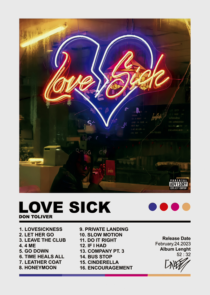 Don Toliver Love Sick Album Poster