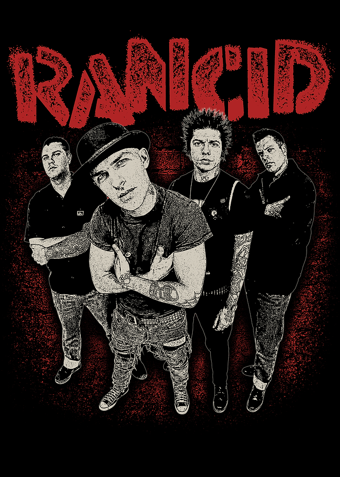 Rancid Band Graphic T-Shirt Design