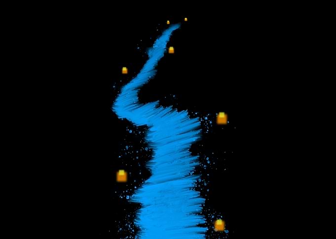 Abstract Blue Energy Stream