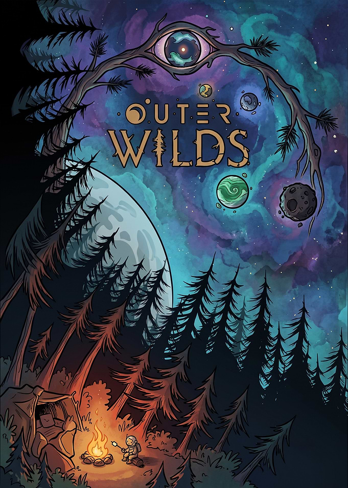 Outer Wilds Space Exploration Gaming Poster