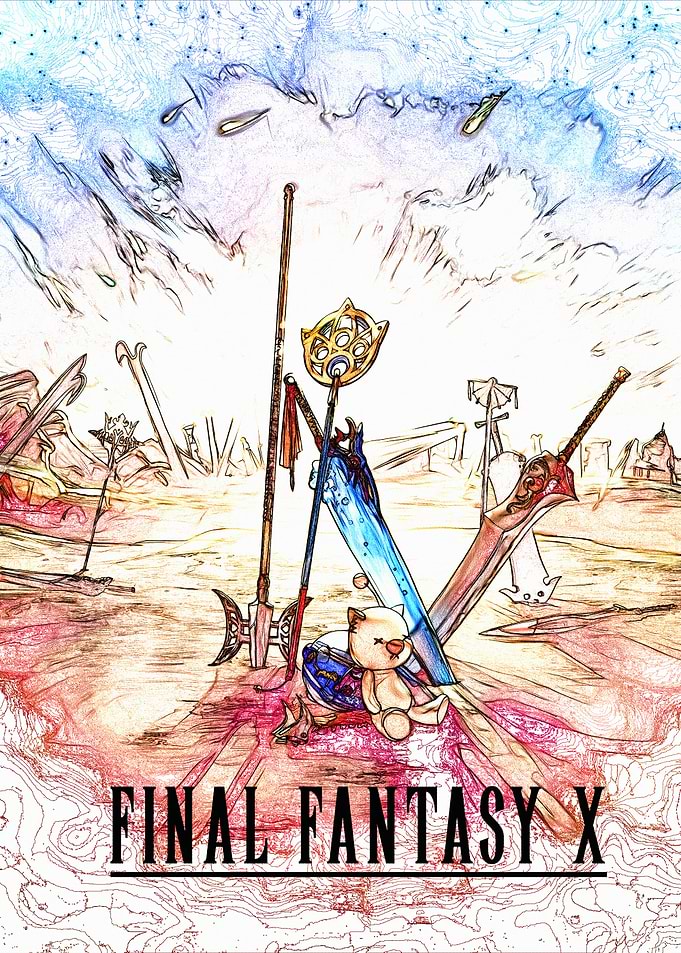 Final Fantasy X Weapons and Moogle