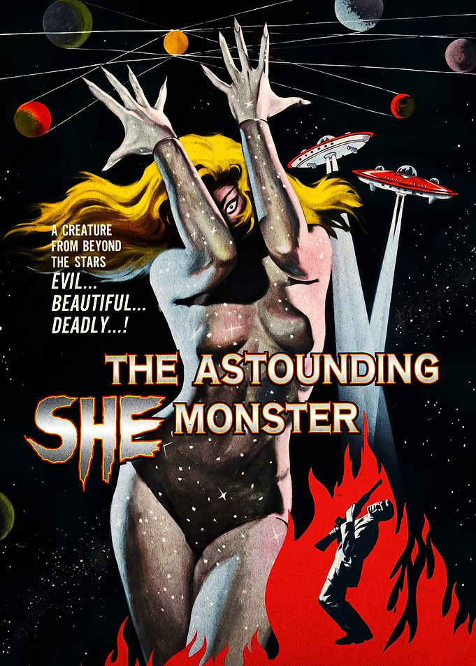 The Astounding She-Monster Vintage Movie Poster