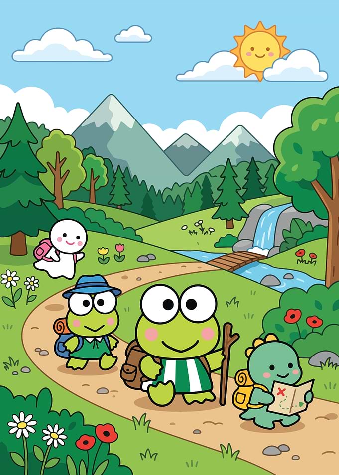 Keroppi and Friends Hiking Adventure