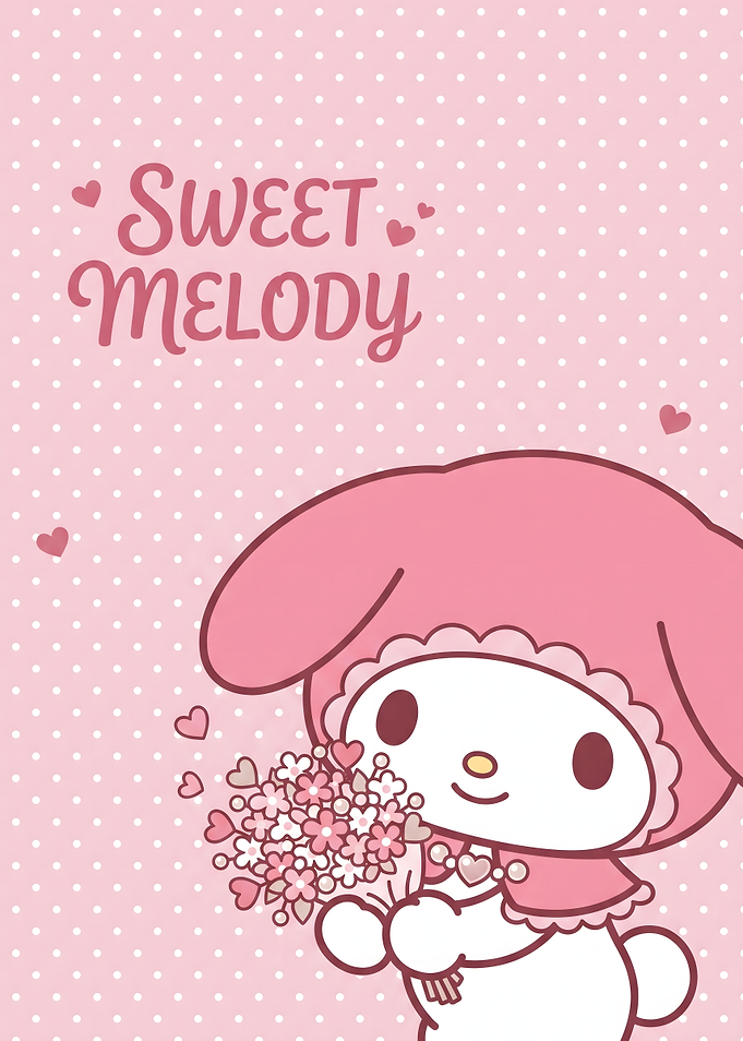 My Melody Sweet Melody Illustration