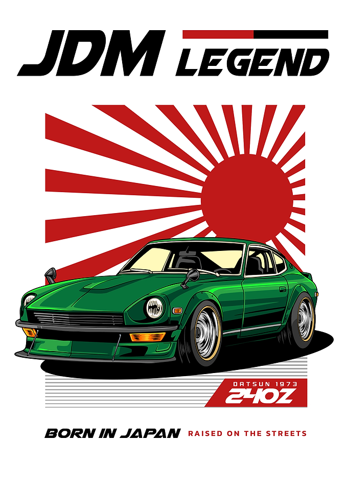 Datsun 240Z JDM Legend Poster