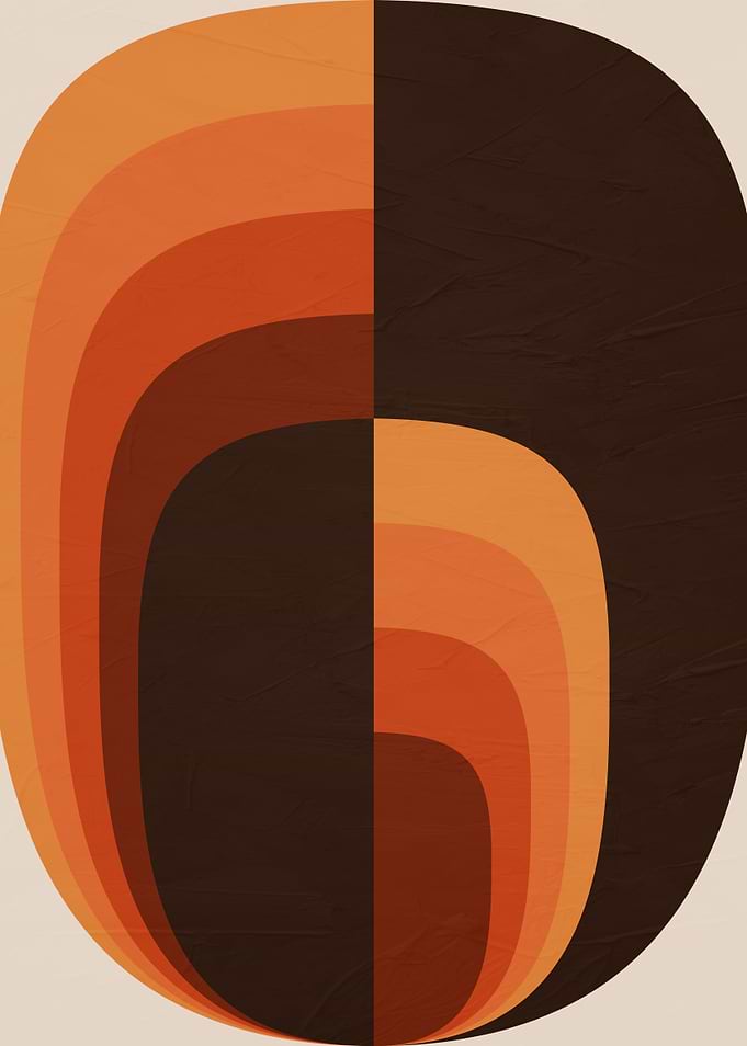 Mid-Century Modern Abstract Geometric Art