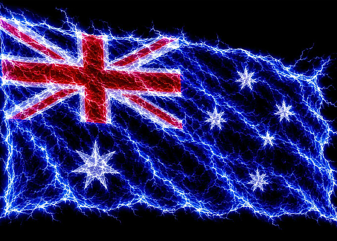 Electric Lightning Australia Flag