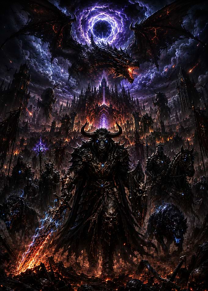 Dark Fantasy Demon Army Invasion