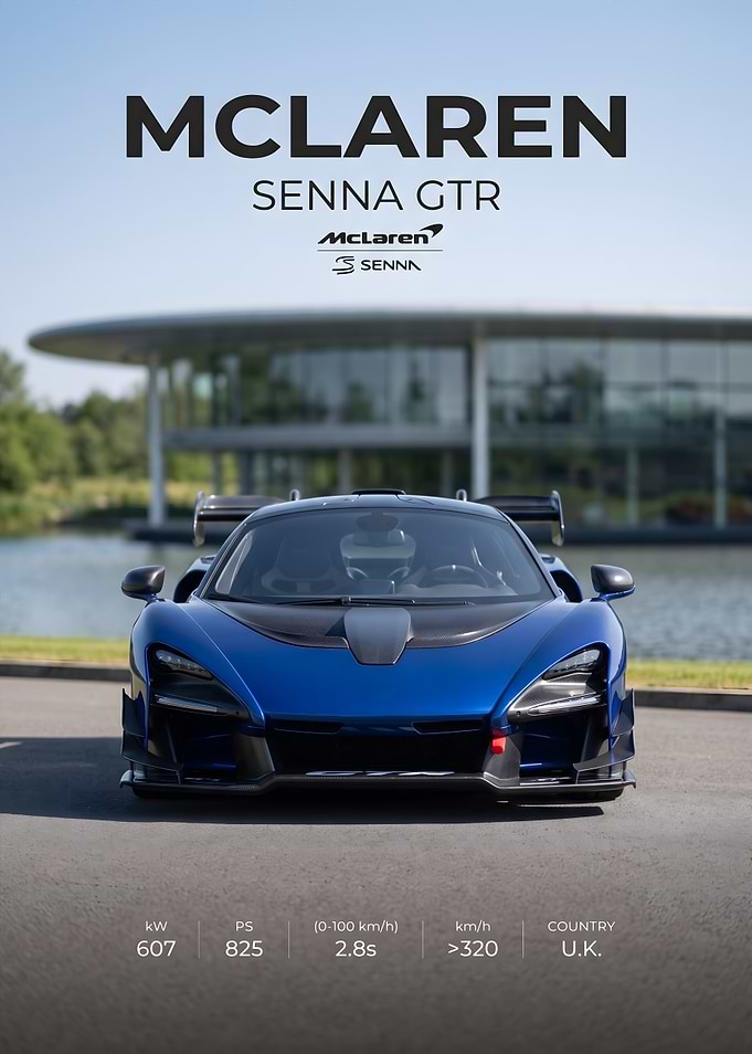 McLaren Senna GTR Poster
