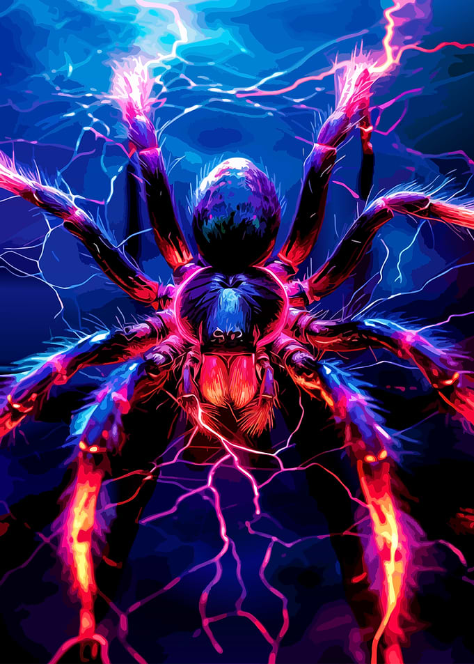 Electric Neon Tarantula