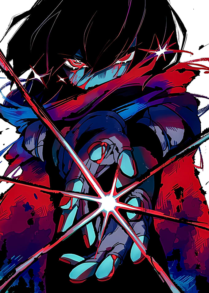 Intense Anime Character Casting Magic