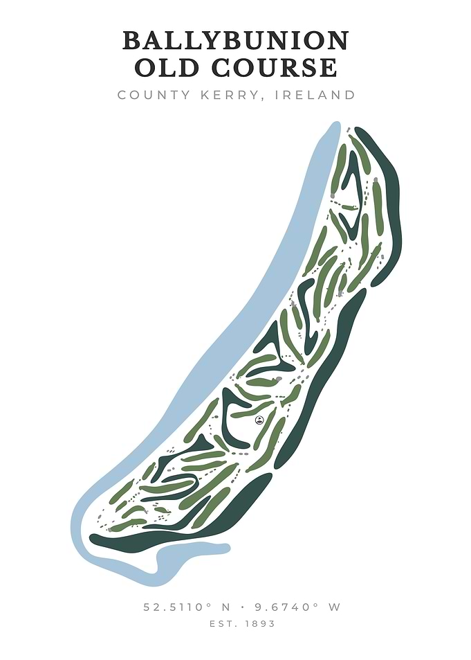 Ballybunion Old Course Golf Map