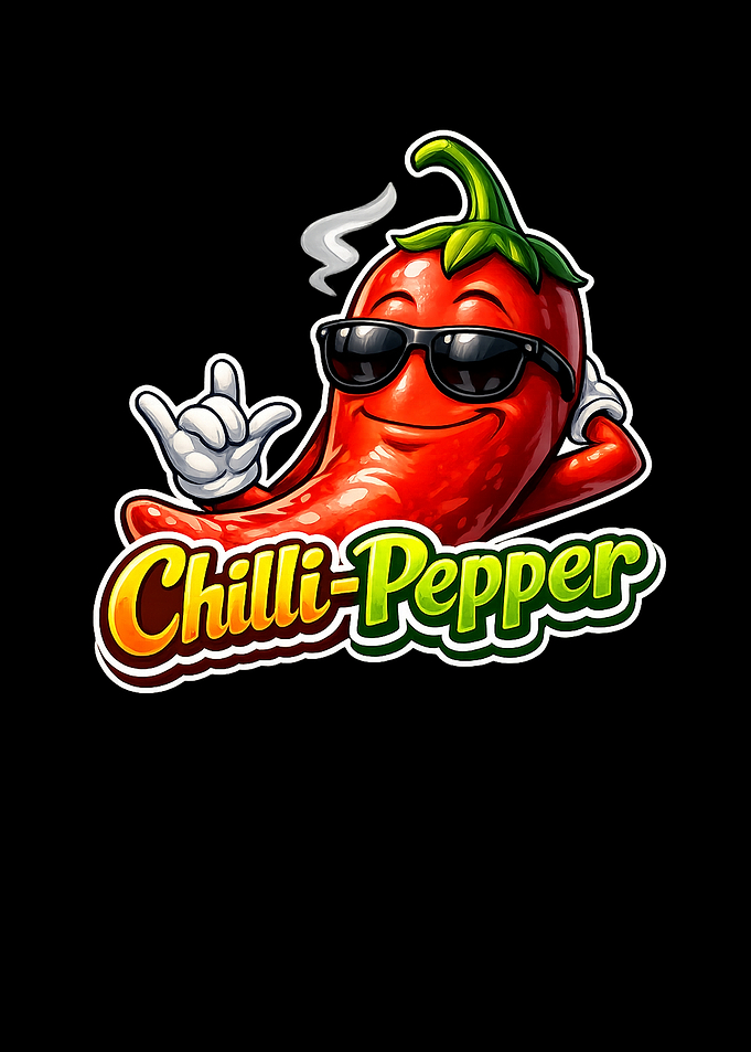 Cool Chilli Pepper Cartoon Character