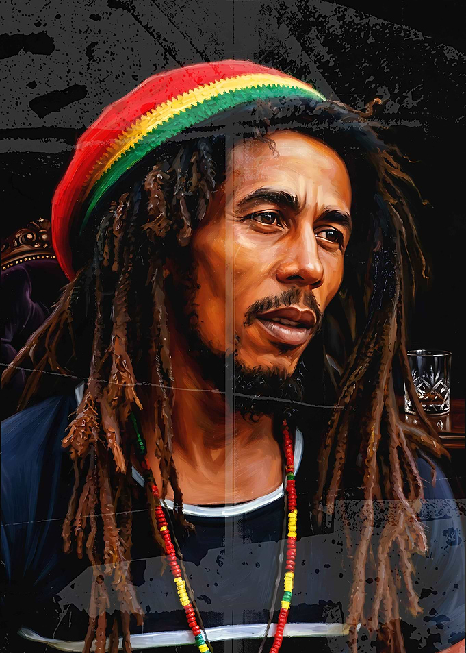 Bob Marley Portrait Art