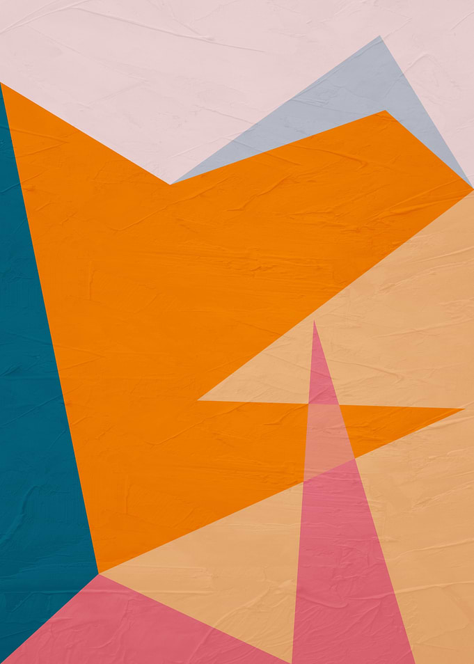 Abstract Geometric Shapes Composition