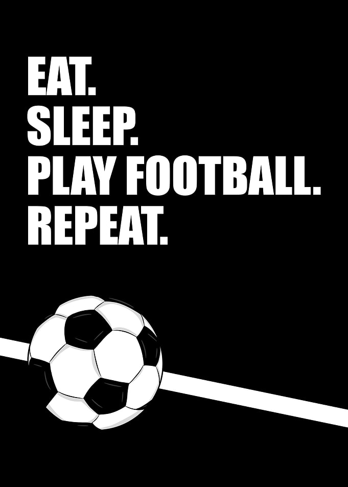 Motivational Football Poster